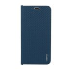 Vennus Carbon Flip Tok - Iphone 12 Pro Max 6.7" - kék
