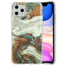 Márvány glitter szilikon hátlap - Xiaomi Redmi Note 9 - Design5