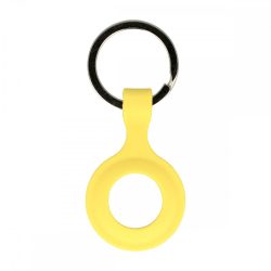 Apple AirTag szilikon kulcstartó - sárga