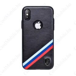 Puloka Criss-Cross hátlap tok - iPhone Xs Max (6.5") - fekete