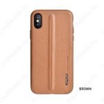 Puloka Style hátlap tok - iPhone X / Xs (5.8") - barna