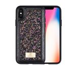   Puloka Glitter hátlap tok - iPhone X / Xs (5.8") - fekete