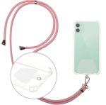 Univerzális nyakpánt mobiltelefon tok  adapterrel - pink