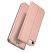 Dux Ducis Skin Pro oldalra nyíló bőr hatású flip tok - Nokia 1.4 (2021) - rózsaszín