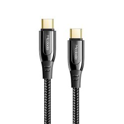 Mcdodo Szövött PD 100W type-c / type-c Adat és Töltőkábel - 2m / 5A - Fekete