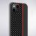 Tel Protect Carbon - iPhone 13 (6.1") hátlap - fekete / piros