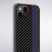 Tel Protect Carbon - iPhone 13 (6.1") hátlap - fekete / kék