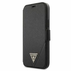 Guess Flip tok GUFLBKP12MVSATMLBK - iPhone 12 / 12 Pro (6.1") - Saffiano