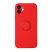 Vennus gyűrűs szilikon hátlap - iPhone X / Xs (5.8") - piros