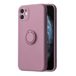 Vennus gyűrűs szilikon hátlap - iPhone XR (6.1") - lila