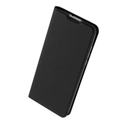 Dux Ducis Skin Pro oldalra nyíló bőr hatású flip tok - Oppo Reno5 Z / A94 5G - fekete