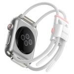   Baseus állítható Sport szíj (LBAPWA4-B24) - Apple Watch 42 /44 mm - fehér / pink