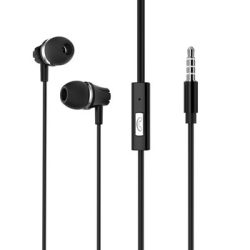 Borofone BM21 Graceful earphones with microphone - fekete