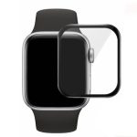   Ütésálló kijelzővédő akril üvegfólia - Apple watch SE 44mm - fekete - Full Screen