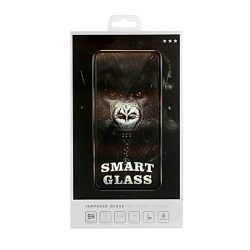 Ütésálló kijelzővédő üvegfólia  - Iphone 7 Plus / 8 Plus - fekete - Smart Glass
