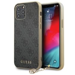 Guess hátlap - GUHCP12MGF4GGR - iPhone 12 / 12 Pro (6.1") - szürke