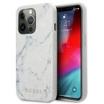   Guess márvány hátlap - GUHCP13LPCUMAWH - iPhone 13 Pro (6.1") - fehér