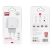 XO L85C hálózati gyors töltő ( 2.4A) 2x USB - fehér
