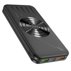 Borofone Power bank BJ7 10000mAh - 2xUSB 3.0 + Type-c PD 20W QC 3.0 vezeték nélküli töltés - fekete