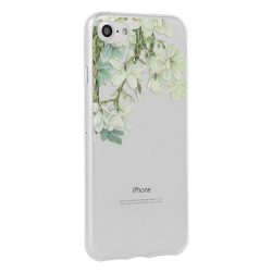 Szilikon virágos hátlap - iPhone 11 (6.1") - jasmine