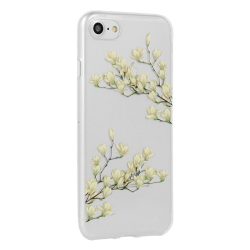 Szilikon virágos hátlap - Samsung Galaxy S7 / G930F - magnolia