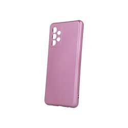 Metallic szilikon hátlap - Samsung Galaxy A525 / A52 4G - A526 / A52 5G - A52S / A528 - pink