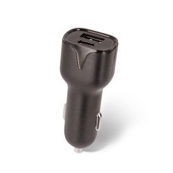 Setty szivargyújtós töltő adapter Type-c + USB - 2.4A - fekete