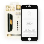   Ütésálló kijelzővédő üvegfólia - iPhone 13 Mini (5.4") - fekete - Full Screen, ívelt 5D 
