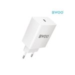   BWOO CDA68 PD QC 3.0 hálózati gyors töltő Type-C bemenettel 20W - fehér