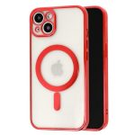   TEL PROTECT Magsafe Luxury szilikon tok - iPhone 12 Pro Max (6.7") - piros