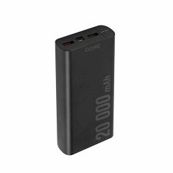 Forever Core Power Bank SPF-02 PD + QC 18W - 20000 mAh  - fekete