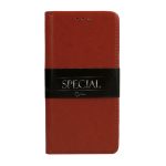 Special bőr book flip tok - iPhone 11 (6.1") - barna