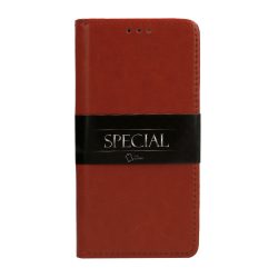 Special bőr book flip tok - Huawei P30 Lite - barna
