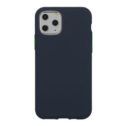 Solid Szilikon Hátlap - iPhone 11 Pro (5.8") - sötétkék