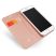Dux Ducis Skin Pro oldalra nyíló bőr hatású flip tok -  iPhone 12 Mini (5.4") - rózsaszín