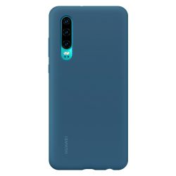 Gyári szilikon hátlap - Huawei P30 - kék