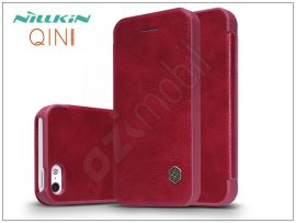 Nillkin Qin - iPhone X / XS (5.8") oldalra nyíló flipes tok - piros