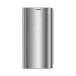 Clear View Flip Cover tok - Xiaomi Redmi 9 - ezüst