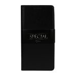 Special bőr book Flip tok - Iphone 5 / 5s / SE - fekete