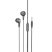 Borofone BM68 Kelly earphones with microphone - fekete