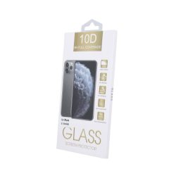 Ütésálló kijelzővédő üvegfólia - Huawei P30 Lite - fekete - Full Screen, 10D
