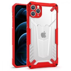 Hybrid Armor Szilikon hátlap - iPhone 12 (6.1") - piros