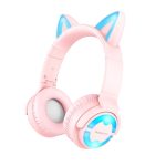 Borofone bluetooth fejhallgató BO15 - Cat Ear - pink 