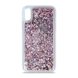 Water Case TPU - rombusz - iPhone X / Xs (5.8") - lila