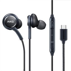 Gyári Headset Samsung AKG Type-C fekete - EO-IC100BBE / GH59-15106A 