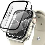   Apple Watch 7/Series 8 (41 mm) Védőtok beépített edzett üveggel - Defense 360 - Átlátszó (eco csomagolás)