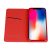 Magnet Flip tok - Xiaomi Redmi Note 12 4G - piros
