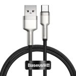   Baseus Cafule Szövött USB / Type-C Adat és Töltőkábel - 1m / 66W - ezüst