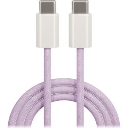 Maxlife MXUC-06 20W type-c / type-c Adat és Szövött Töltőkábel - 1m - lila