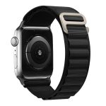   Nylon sport szíj desing 2 - Apple Watch 42 / 44 / 45 / 49 mm -  fekete